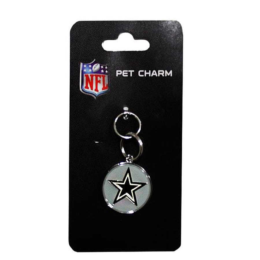 Perro Croquetero Collares Y Correas | Placa Grabable Nfl Dallas Cowboys