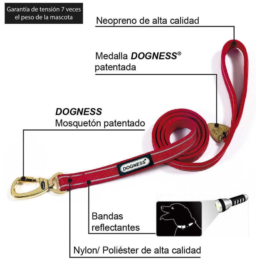 Perro Dogness Collares Y Correas | Correa Classic Flamas Dogness