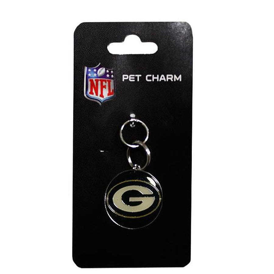 Perro Croquetero Collares Y Correas | Placa Grabable Nfl Green Bay Packers