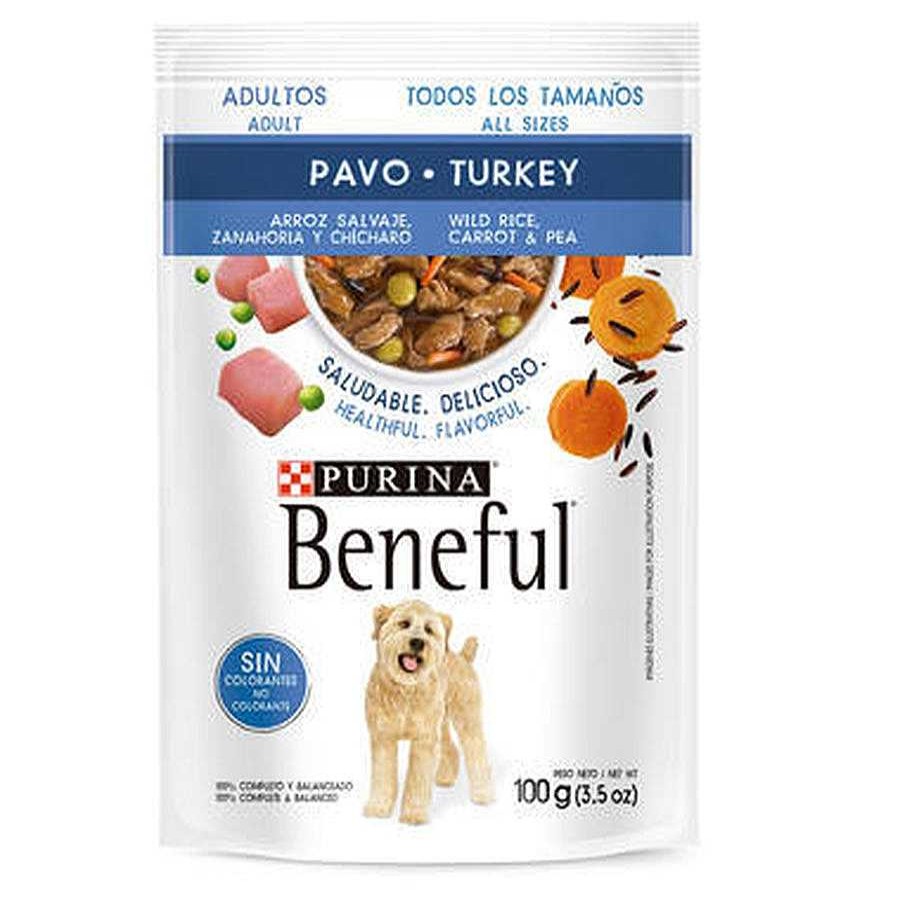 Perro Beneful Alimento H Medo | Alimento H Medo Para Perro Adulto Todas Las Razas Purina Beneful Con Pavo Y Arroz Salvaje 20 Pouches De 100 Gr