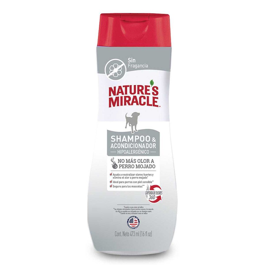 Perro Natures Miracle Est Tica | Shampoo Y Acondicionador Hipoalerg Nico Para Perro Natures Miracle 473 Ml