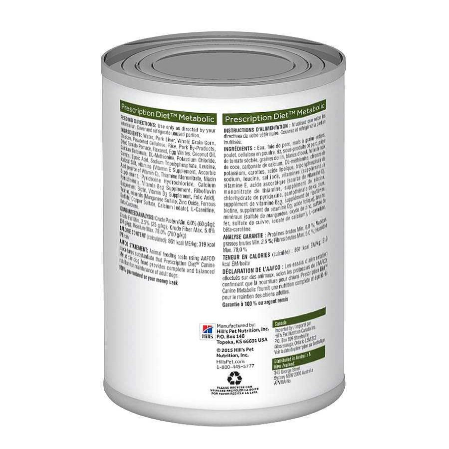 Perro Hill's Prescription Diet Alimento H Medo | Alimento H Medo En Lata Para Perro Adulto Metabolic Hill'S Prescription Diet 370 G (Individual)