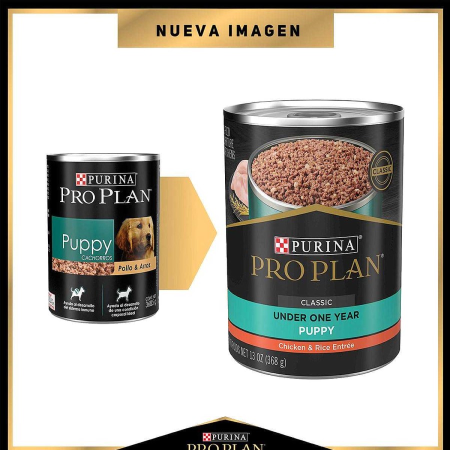 Perro Pro Plan Alimento H Medo | Alimento H Medo En Lata Para Cachorro Pollo Y Arroz Purina Pro Plan 368 G (Individual)