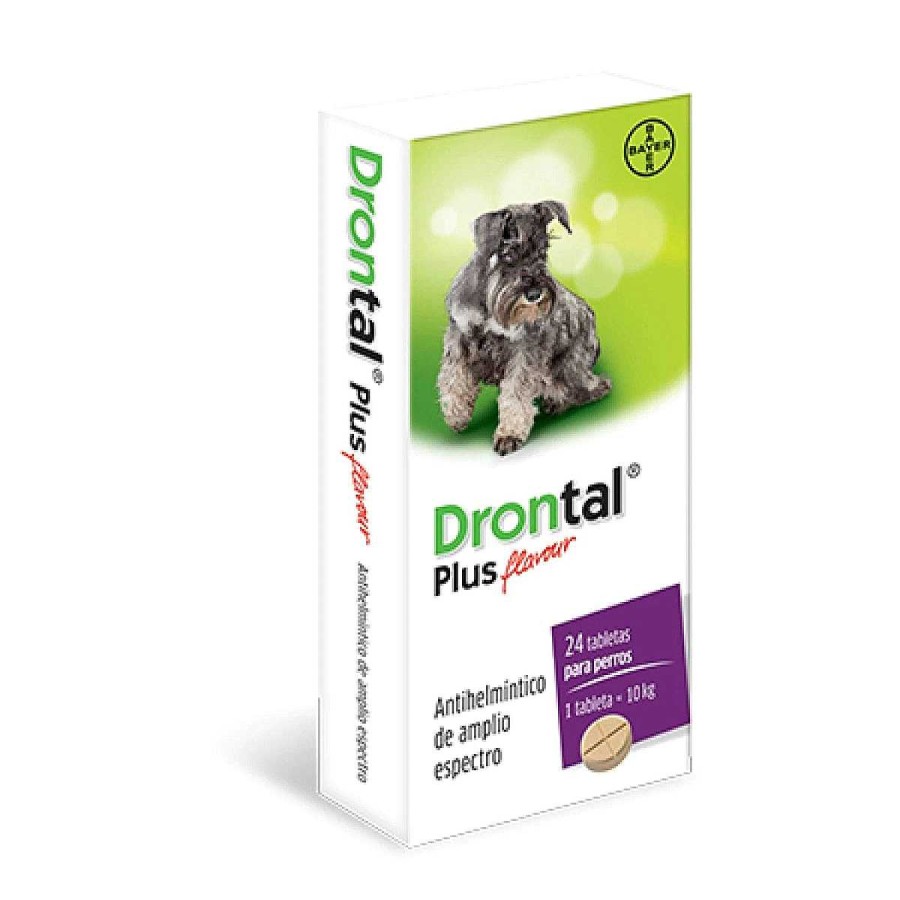 Perro Bayer Antipulgas Y Desparasitantes | Drontal Plus Flavour Adulto Bayer