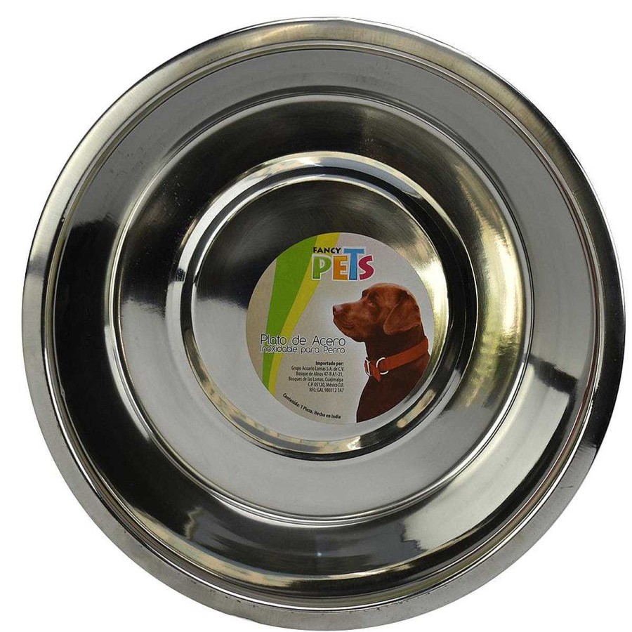 Perro Fancy Pets Platos Y Bebederos | Plato De Acero Inoxidable Con Base Antierrapante Fancy Pets