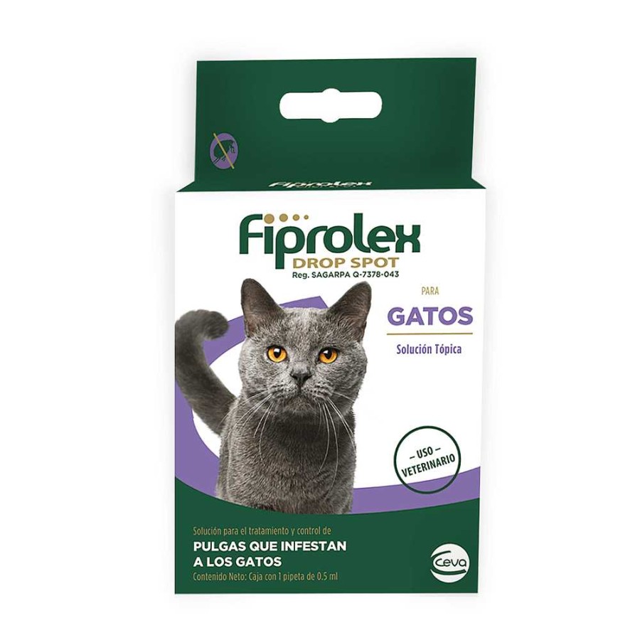 Gato Fiprolex Antipulgas Y Desparasitantes | Pipeta Fiprolex Drop Spot Antipulgas Y Garrapatas Para Gatos