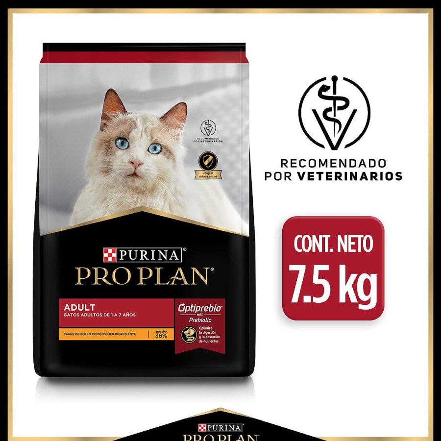 Gato Pro Plan Alimento Seco | Alimento Para Gato Adulto Pollo Y Arroz (Optiprebio) Purina Pro Plan