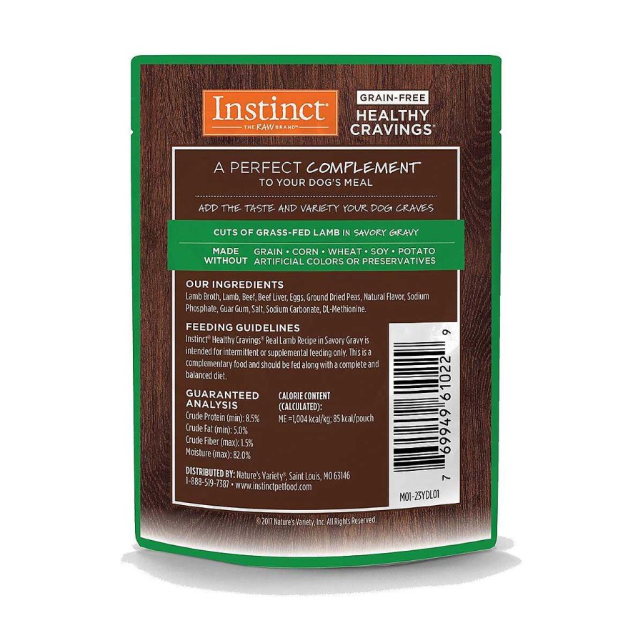 Perro Instinct Alimento H Medo | Alimento En Sobre Instinct Healthy Cravings De Cordero Para Perro 3X2