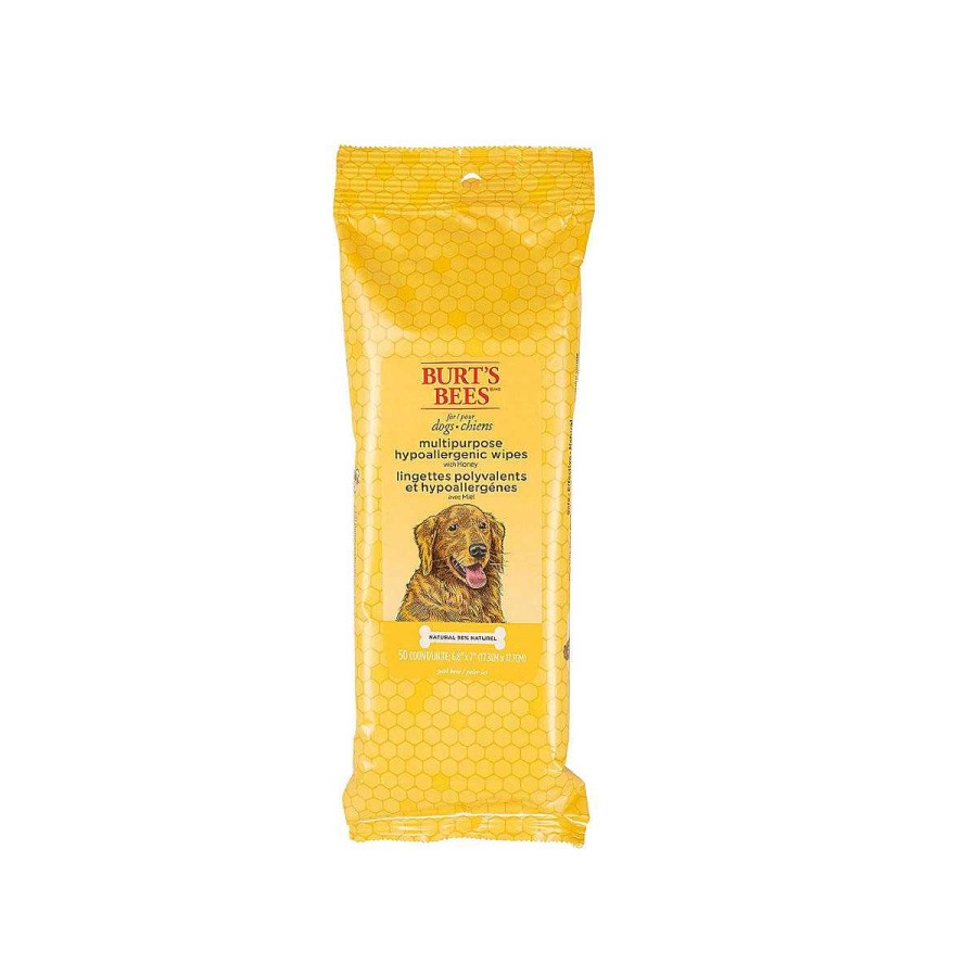 Perro Burt's Bees Limpieza | Toallitas H Medas Para Perro Con Miel Burt'S Bees 50 Pzs