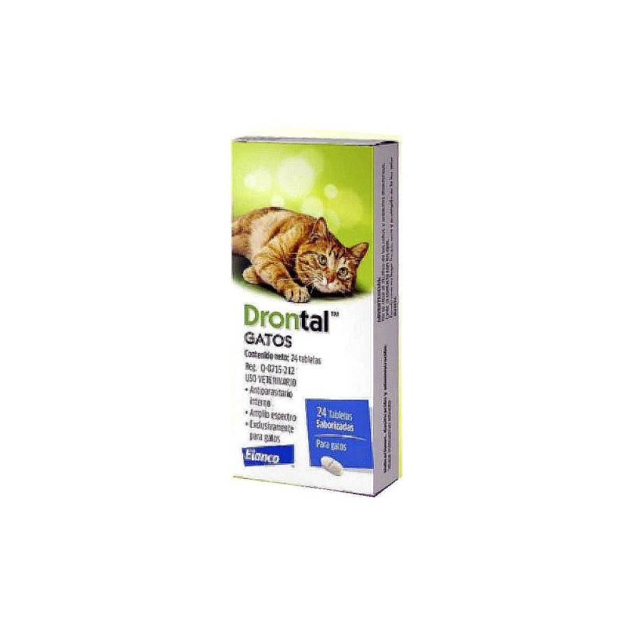 Gato Elanco Antipulgas Y Desparasitantes | Drontal Tableta Para Gato Elanco